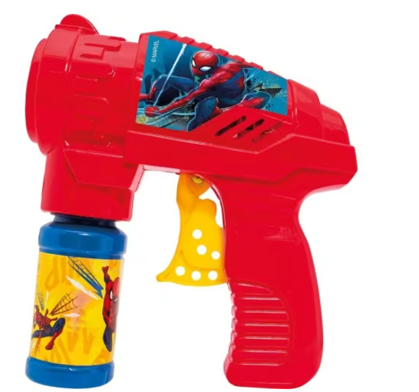 Jucărie pistol de făcut baloane de sapun Spiderman, 2500-01381