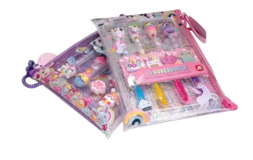 Set papetărie cu 4 pixuri și accesorii, 1027-64281