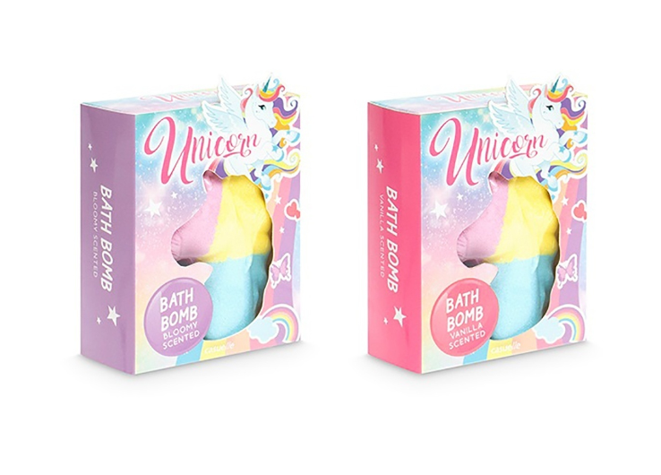 Bila efervescenta multicolora pentru baie Unicorn, 80 g., 1.691.00