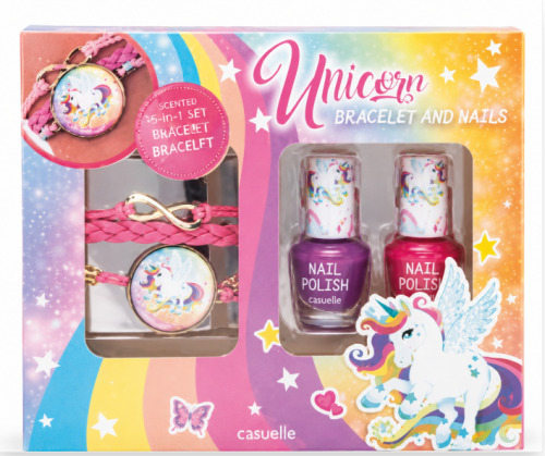 Set cadou pentru unghii Casuelle Unicorn cu bratara, 81.489.00