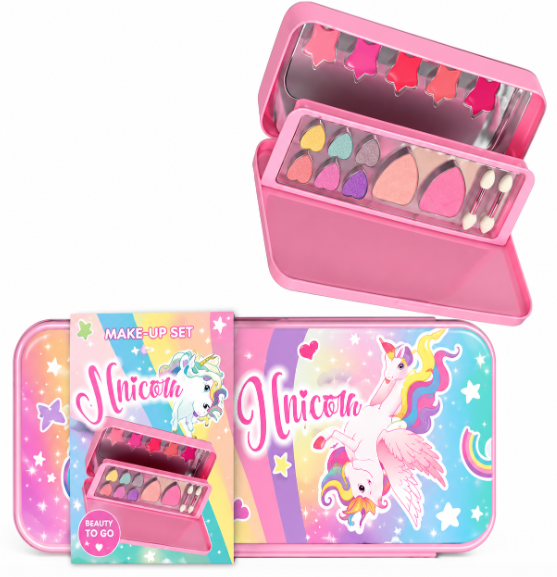 Set cosmetic compact roz Unicorn, 20x3x8 cm, 81.563.00