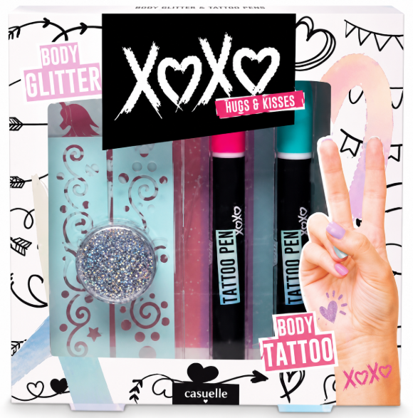 Set de tatuaje temporare Casuelle XOXO, 81.502.00