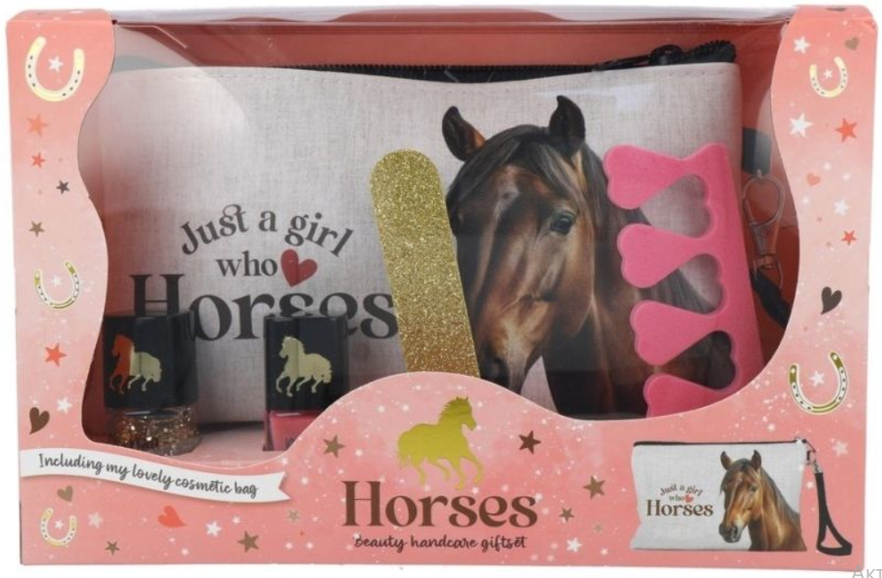 Set cadou Loves Horses cu geanta cosmetica, 83.0433.00