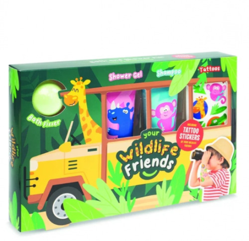 Подарочный набор для ванны Wildlife Friends с тату, 83.0435.00