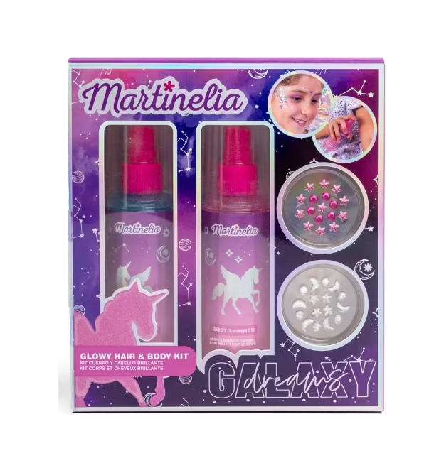 MARTINELIA GALAXY DREAMS Блестящий набор для волос и тела, 85429