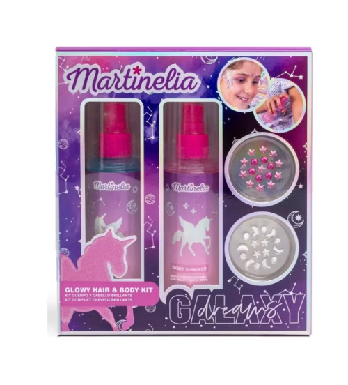 MARTINELIA GALAXY DREAMS Блестящий набор для волос и тела, 85429
