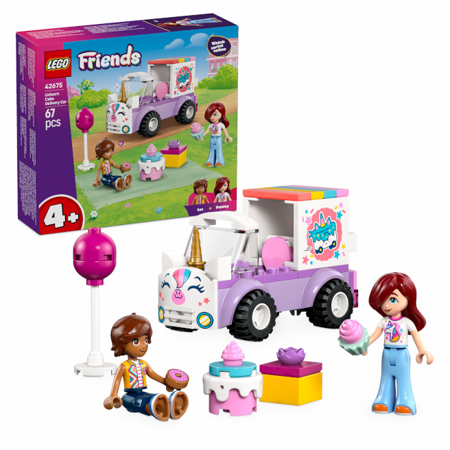 LEGO Firends Машина единорог для доставки тортов, 42675