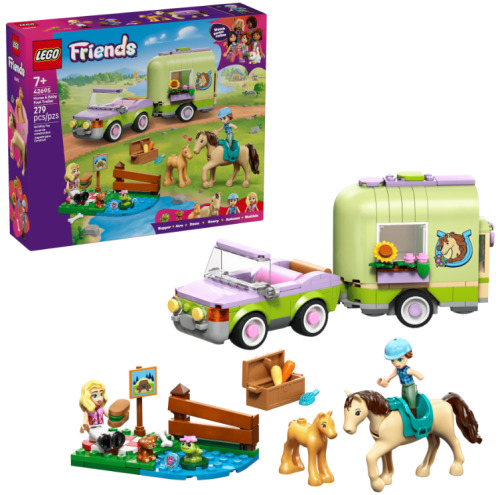 LEGO Friends Прицеп для перевозки лошади и жеребенка,  42695