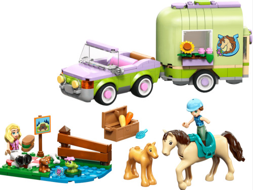 LEGO Friends Прицеп для перевозки лошади и жеребенка,  42695