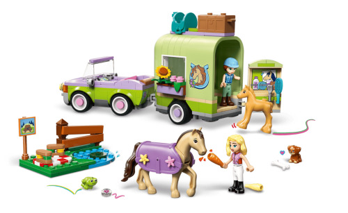 LEGO Friends Прицеп для перевозки лошади и жеребенка,  42695