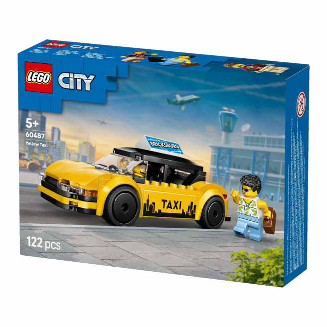 LEGO CITY TAXI GALBEN, 60487