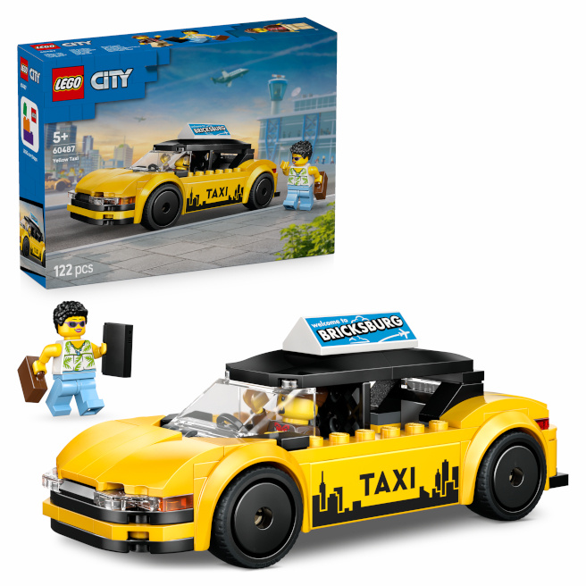 LEGO CITY TAXI GALBEN, 60487