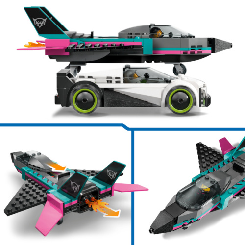 LEGO CITY AVION CU REACTIE VS MASINA, 60489