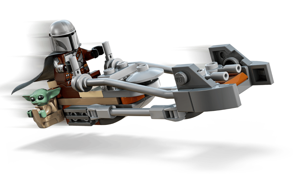 LEGO Star Wars Скоростной мотоцикл Мандалорца и фигурка Грогу,  75436