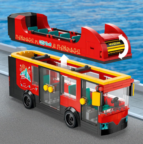LEGO CITY AUTOBUZ TURISTIC ROSU CU ETAJ, 60407
