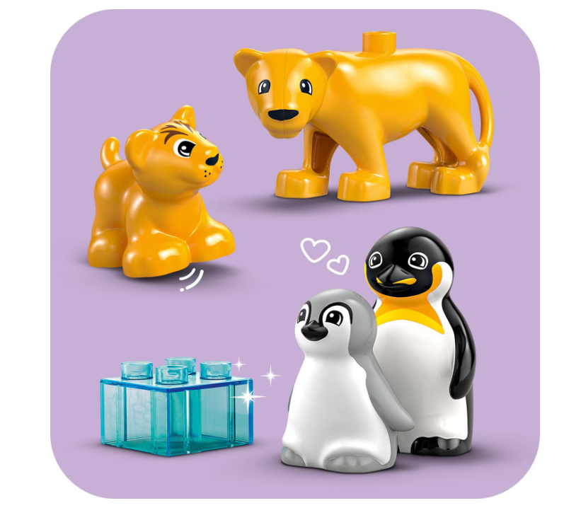 LEGO DUPLO СЕМЕЙСТВА ДИКИХ ЖИВОТНЫХ: ПИНГВИНЫ И ЛЬВЫ, 10442