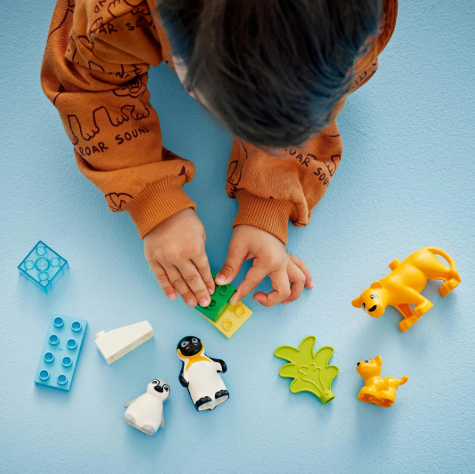 LEGO DUPLO СЕМЕЙСТВА ДИКИХ ЖИВОТНЫХ: ПИНГВИНЫ И ЛЬВЫ, 10442
