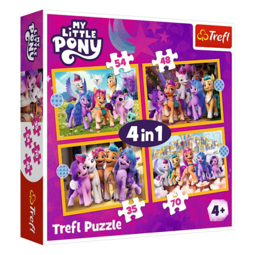 Пазлы 4 в 1 - My Little Pony 34624