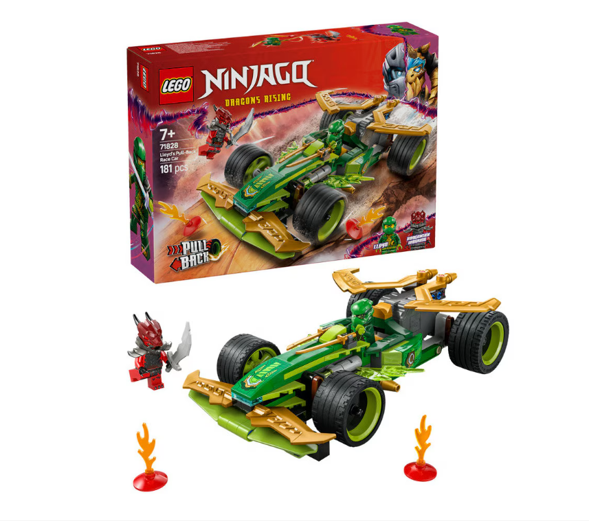 Ninjago masina de curse pull-back a lui lloyd, 71828