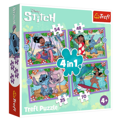 Пазлы "4in1" - "Lilo&Stitchs crazy day / Disney Lilo&Stitch" 34633
