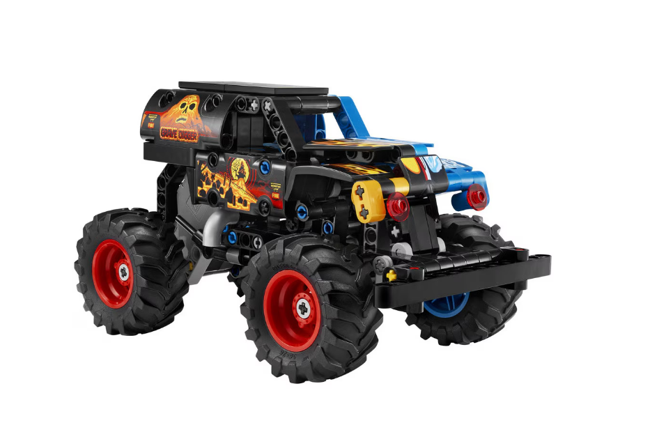 Technic Monster Jam Grave Digger Foc și gheață cu mecanism inerțial, 42219