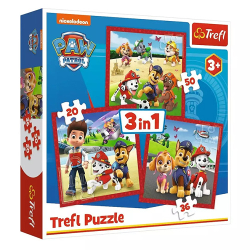Пазлы Happy dogs Paw Patrol , "3in1" 34867