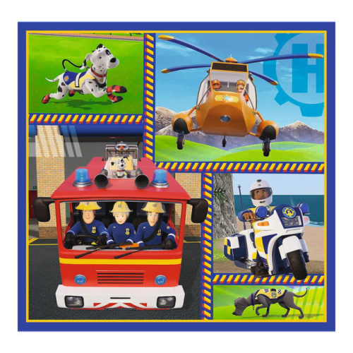 Пазлы "3in1" - Fireman Sam day 34868