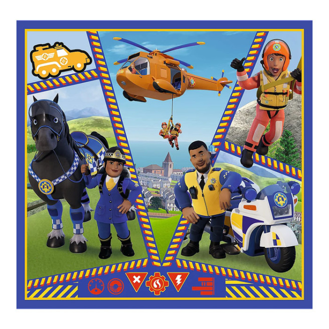Пазлы "3in1" - Fireman Sam day 34868