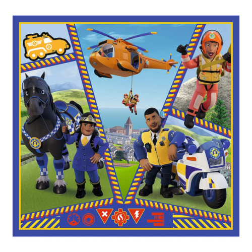 Пазлы "3in1" - Fireman Sam day 34868