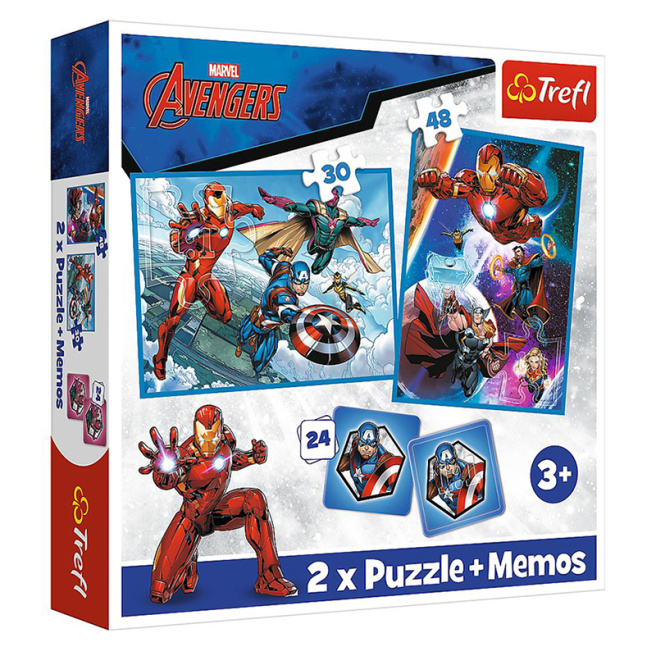 Пазл Marvel The Avengers, "2in1 + memos" 93333