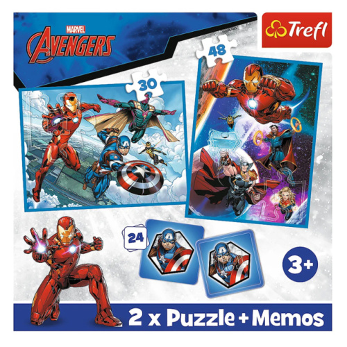 Пазл Marvel The Avengers, "2in1 + memos" 93333