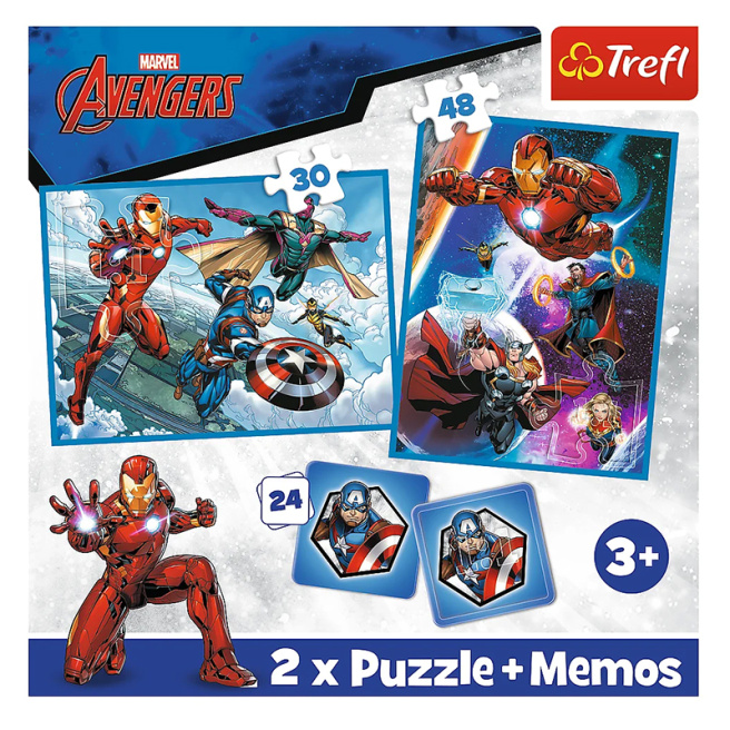 Пазл Marvel The Avengers, "2in1 + memos" 93333