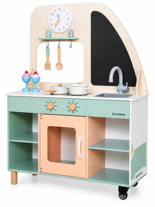 Set de joaca din lemn Food Truck 79.6*29.7*100cm, W10A152