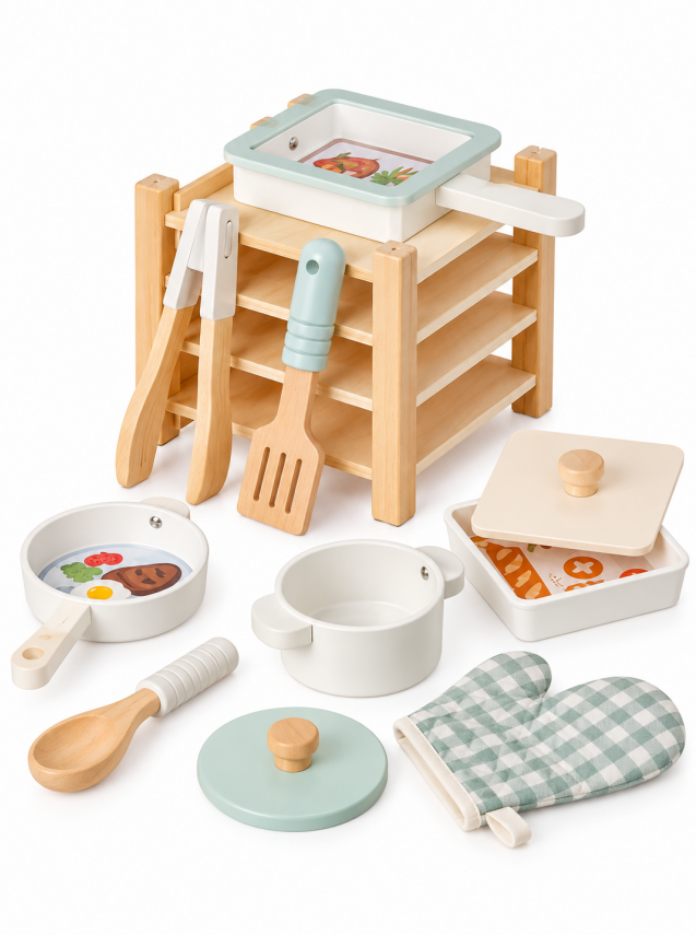 Set de joaca din lemn pentru bucatarie, W10L096