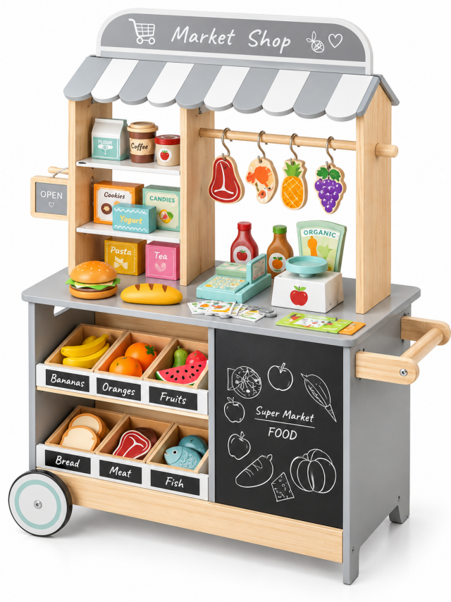 Supermarket din lemn 73*29.5*105cm, W10A222B