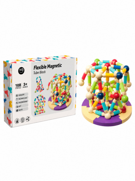 Constructor magnetic, 108 piese, XC-F7