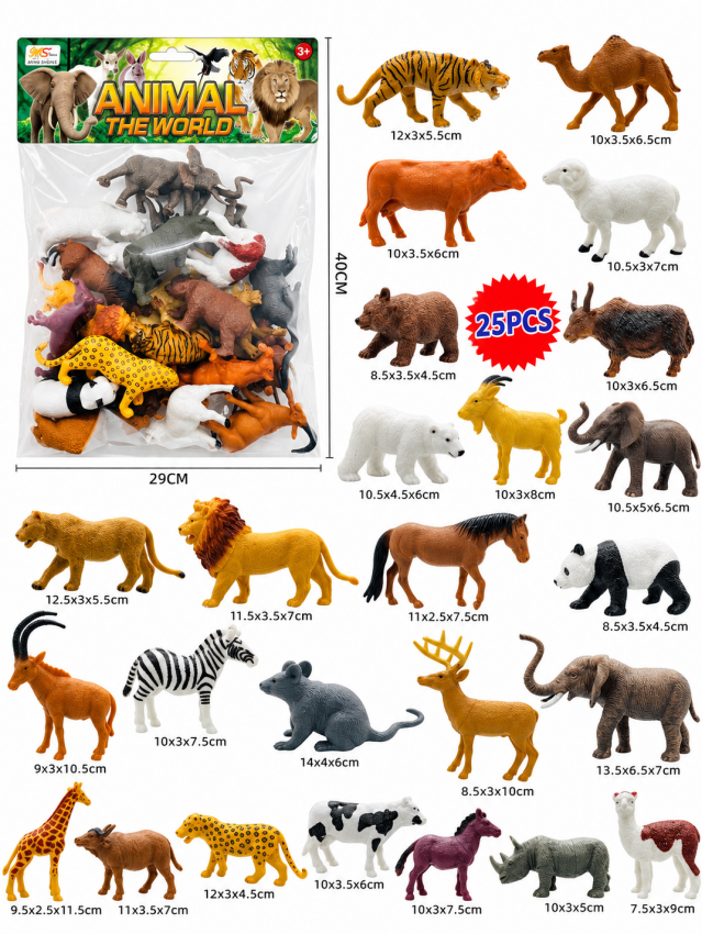 Set animale sălbatice/domestice 25 buc. 88-11B