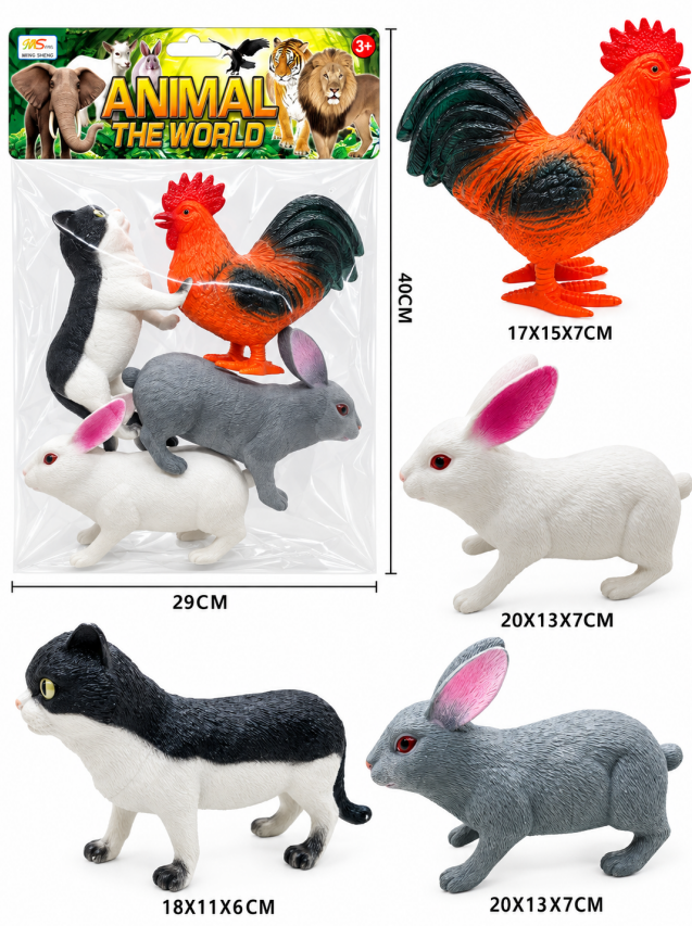 Set de animale de companie 4 buc, 88-19-2