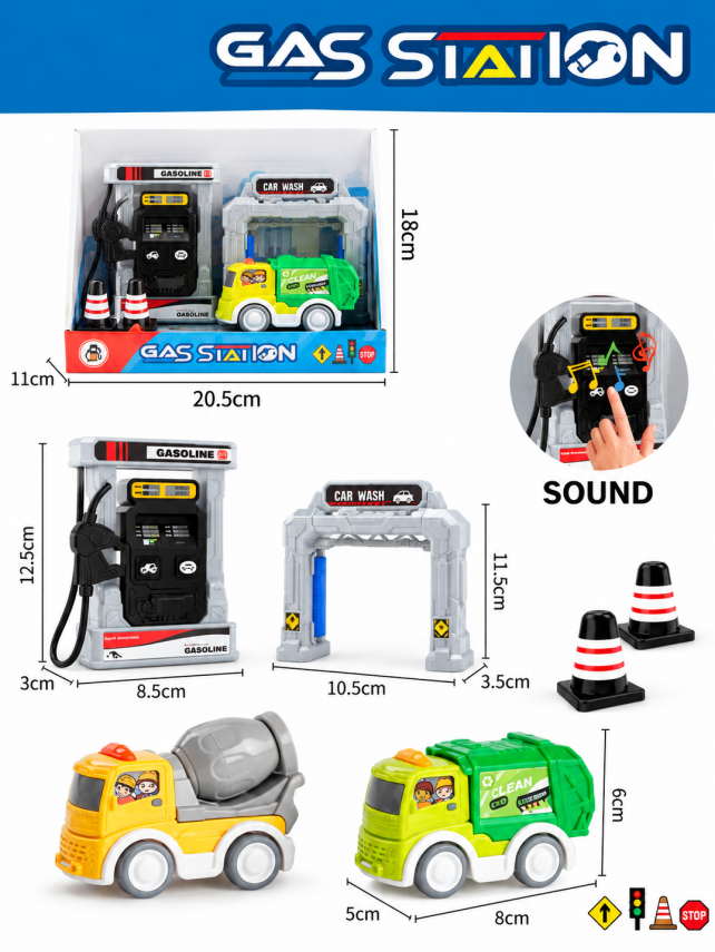 Set de joaca "Gas Station" Sanitation, TLD-7F