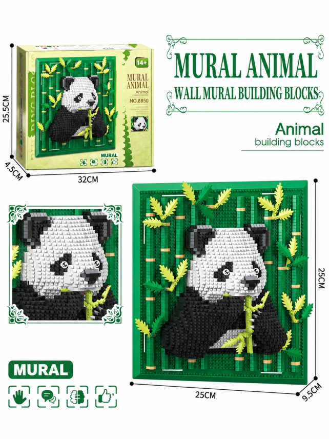 Constructor tablou Panda, 2448 piese, 8850