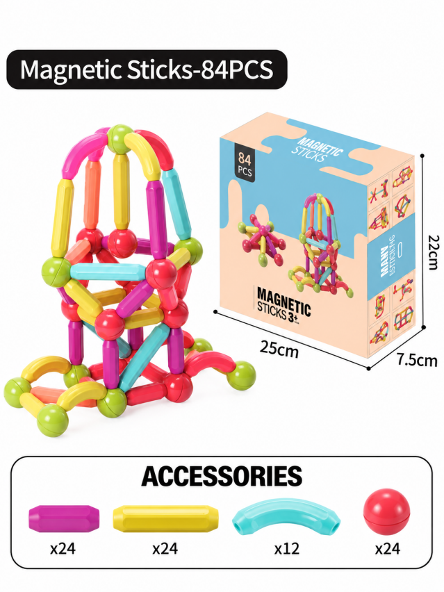 Constructor magnetic 84 piese,  XC-F36