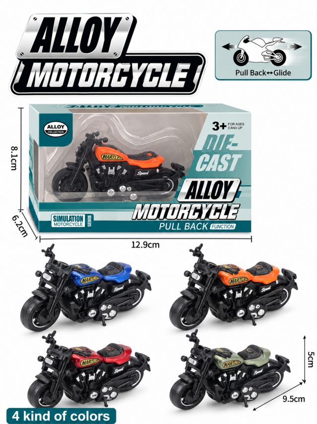 Motocicleta metalica, 818-10B