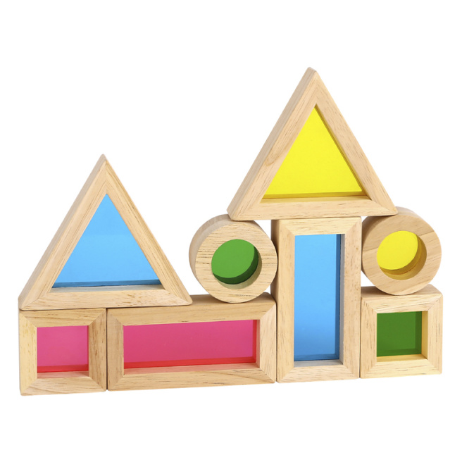 Set de blocuri senzoriale Curcubeu 57352
