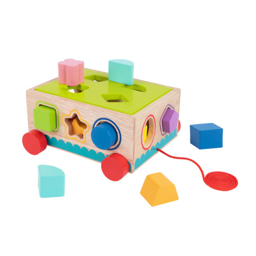 Jucărie din lemn Sorter pe rotile 58741