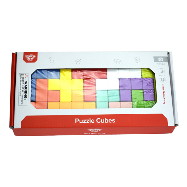 Set educațional din lemn Tetris 57204