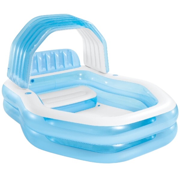 INTEX Семейный надувной бассейн с навесом 229x191x135 см, 530 Л, 3+ 57186