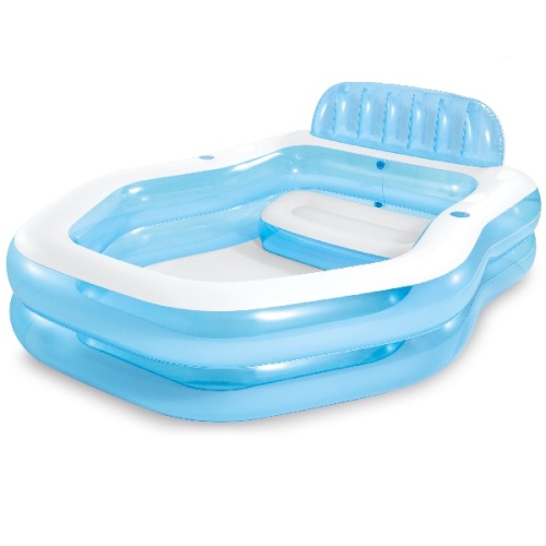 INTEX Семейный надувной бассейн с навесом 229x191x135 см, 530 Л, 3+ 57186