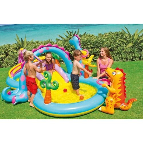 INTEX Надувной игровой центр “Динолэнд” 302x229x112 см, 290 л, до 81 кг, 2+ 57135