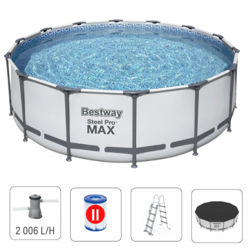 Bestway Бассейн STEEL PRO MAX 366х122 см, 10250 Л, метал. каркас 56420