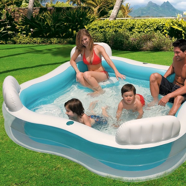 INTEX Семейный надувной бассейн 229x229x66 см, 990 Л, 3+ 56475